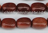 CNG19 15.5 inches 12*17mm nuggets goldstone gemstone beads