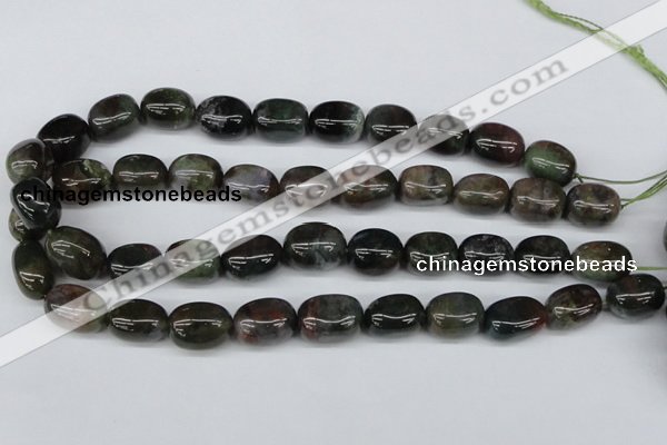 CNG20 15.5 inches 12*17mm nuggets Indian agate gemstone beads