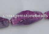 CNG2008 15.5 inches 10*14mm - 12*38mm nuggets plated quartz beads