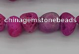 CNG2013 15.5 inches 8*10mm - 10*14mm nuggets plated druzy agate beads