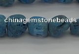 CNG2015 15.5 inches 8*10mm - 10*14mm nuggets plated druzy agate beads