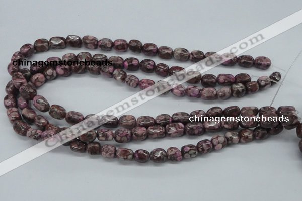 CNG203 15.5 inches 8*10mm nuggets crazy lace agate gemstone beads