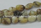 CNG207 15.5 inches 7*9mm nuggets feldspar gemstone beads