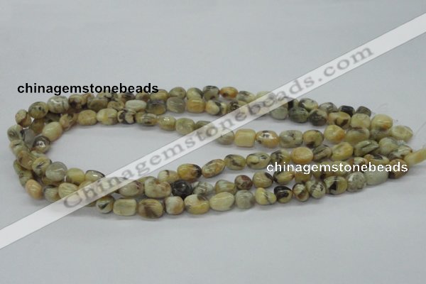 CNG207 15.5 inches 7*9mm nuggets feldspar gemstone beads