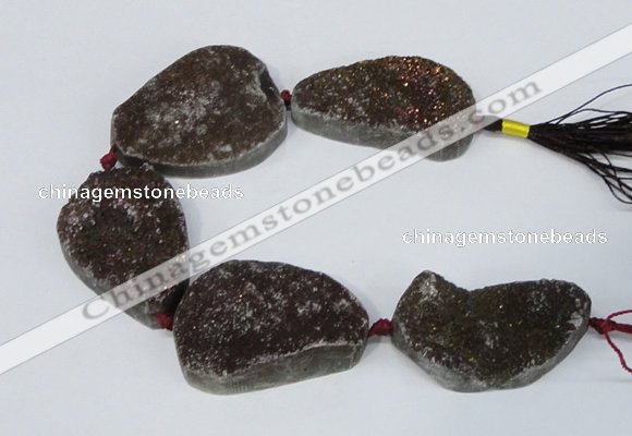 CNG2133 7.5 inches 25*30mm - 30*35mm freeform agate beads