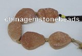 CNG2135 7.5 inches 25*30mm - 30*35mm freeform agate beads