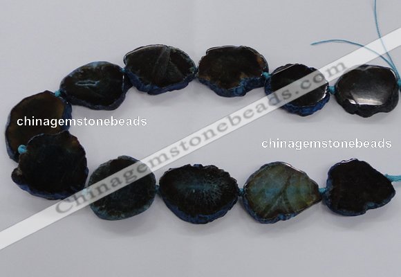 CNG2140 15.5 inches 25*35mm - 30*40mm freeform agate gemstone beads