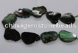 CNG2142 15.5 inches 30*35mm - 35*40mm freeform agate gemstone beads