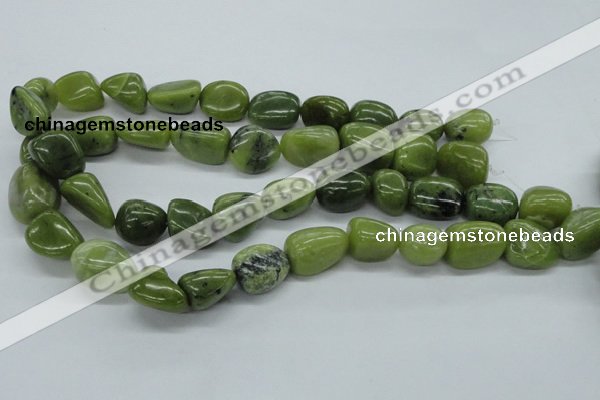 CNG216 15.5 inches 13*18mm nuggets canadian jade gemstone beads