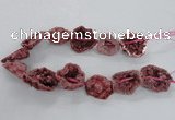 CNG2160 15.5 inches 25*35mm - 35*40mm nuggets druzy agate beads