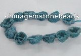 CNG2161 15.5 inches 25*35mm - 35*40mm nuggets druzy agate beads