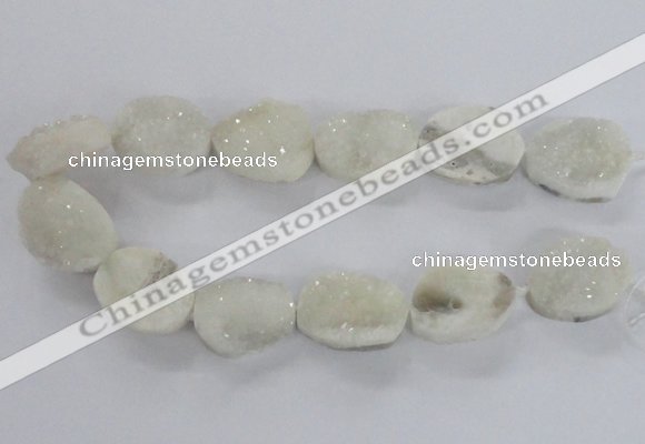 CNG2166 15.5 inches 25*30mm - 25*35mm freeform agate beads