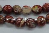 CNG217 15.5 inches 10*12mm nuggets red jasper gemstone beads