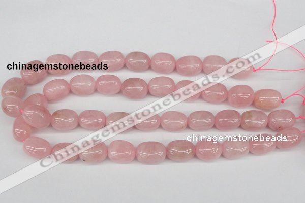 CNG22 15.5 inches 12*17mm nuggets rose quartz gemstone beads