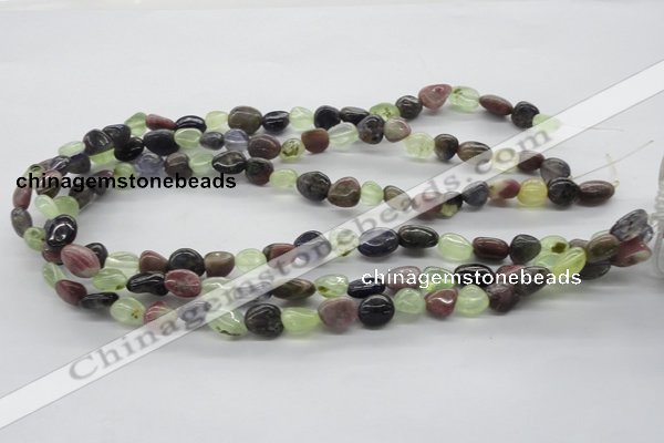 CNG220 15.5 inches 8*10mm nuggets mixed gemstone beads