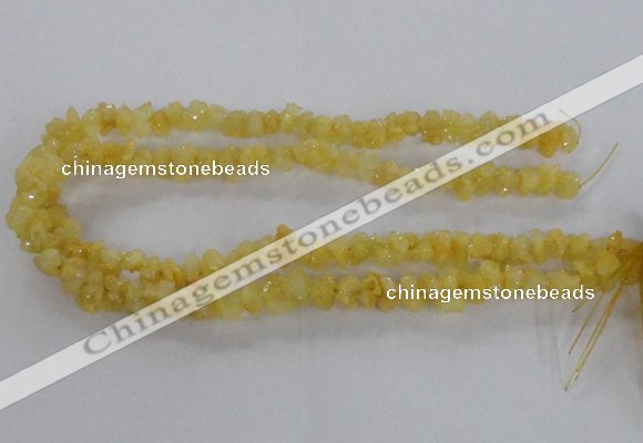 CNG2201 15.5 inches 8*10mm - 10*12mm nuggets plated druzy quartz beads