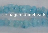 CNG2204 15.5 inches 8*10mm - 10*12mm nuggets plated druzy quartz beads