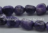 CNG225 15.5 inches 10*12mm nuggets dyed dogtooth amethyst beads