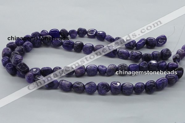 CNG225 15.5 inches 10*12mm nuggets dyed dogtooth amethyst beads