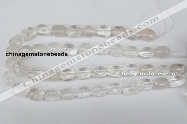 CNG23 15.5 inches 12*17mm nuggets white crystal gemstone beads