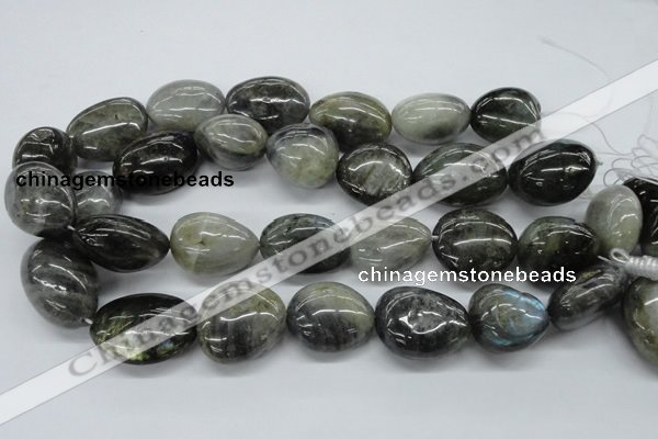 CNG231 15.5 inches 22*30mm nuggets labradorite gemstone beads