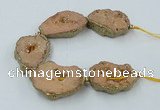 CNG2311 7.5 inches 25*35mm - 35*40mm freeform druzy agate beads