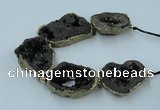 CNG2314 7.5 inches 25*35mm - 35*40mm freeform druzy agate beads