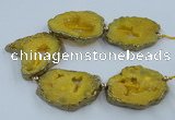 CNG2338 7.5 inches 40*50mm - 55*60mm freeform druzy agate beads