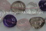 CNG235 15.5 inches 15*16mm nuggets mixed quartz beads