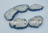 CNG2355 7.5 inches 40*50mm - 55*60mm freeform druzy agate beads