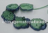 CNG2360 7.5 inches 40*50mm - 55*60mm freeform druzy agate beads