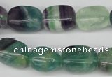 CNG24 15.5 inches 12*17mm nuggets fluorite gemstone beads