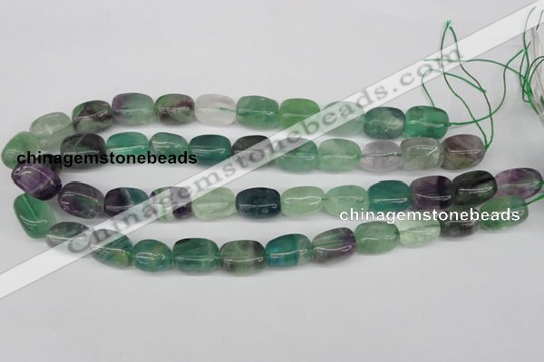 CNG24 15.5 inches 12*17mm nuggets fluorite gemstone beads