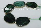 CNG2401 7.5 inches 35*45mm - 45*55mm freeform agate gemstone beads