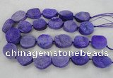 CNG2412 15.5 inches 22*28mm - 28*35mm freeform agate beads