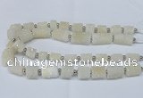 CNG2430 15.5 inches 11*14mm - 14*20mm tube druzy quartz beads