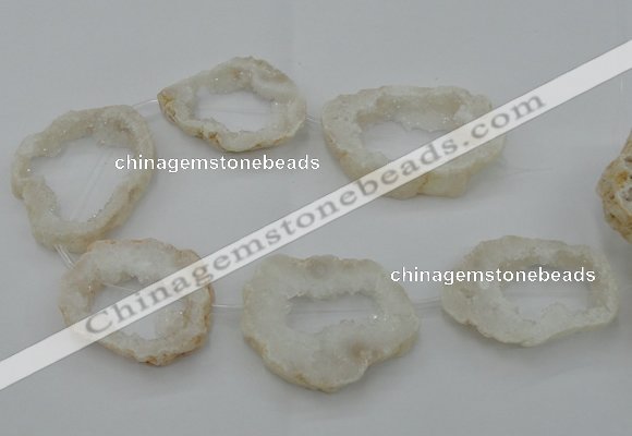 CNG2440 15.5 inches 45*50mm - 55*65mm freeform druzy agate beads