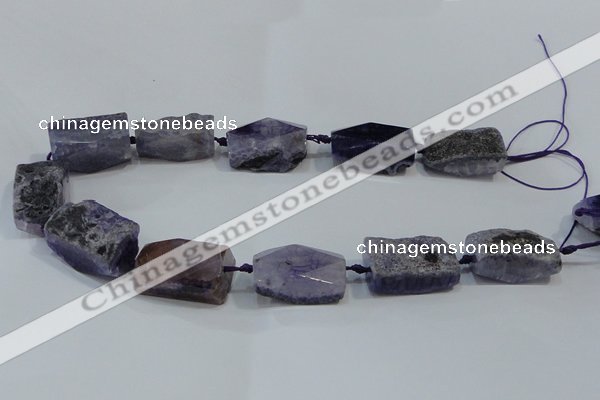 CNG2524 15.5 inches 12*30mm - 15*30mm nuggets agate beads