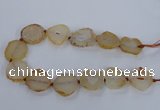 CNG2529 15.5 inches 20*25mm - 25*35mm freeform agate beads