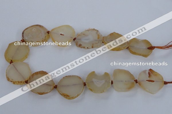 CNG2529 15.5 inches 20*25mm - 25*35mm freeform agate beads