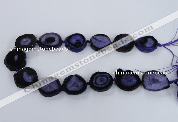 CNG2531 15.5 inches 20*25mm - 25*35mm freeform druzy agate beads