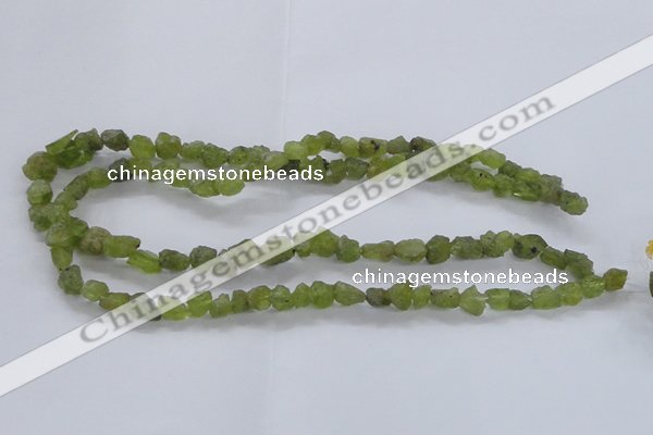 CNG2537 4*6mm – 6*10mm nuggets peridot beads wholesale