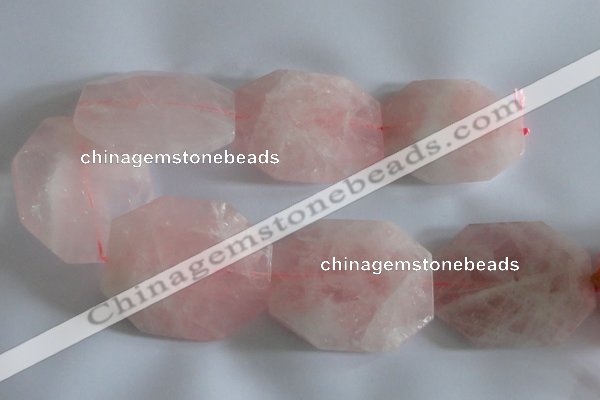 CNG2540 48*58mm – 50*60mm nuggets rose quartz beads wholesale