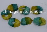 CNG2550 15.5 inches 30*40mm - 45*50mm freeform druzy agate beads