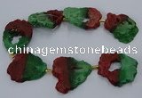 CNG2551 15.5 inches 30*40mm - 45*50mm freeform druzy agate beads