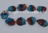 CNG2552 15.5 inches 30*40mm - 45*50mm freeform druzy agate beads