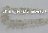 CNG2577 15.5 inches 10*20mm - 15*35mm faceted nuggets white crystal beads