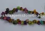 CNG2592 15.5 inches 13*18mm - 15*25mm nuggets plated druzy agate beads