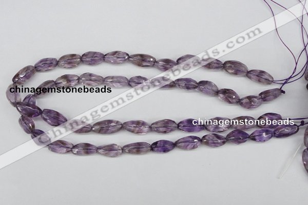 CNG26 15.5 inches 10*20mm faceted nuggets amethyst gemstone beads