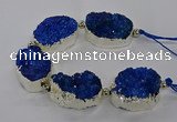 CNG2602 7.5 inches 25*35mm - 30*40mm freeform druzy agate beads